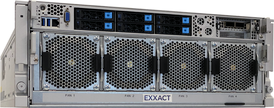 Exxact TensorEX 4U 2x AMD EPYC processor - Deep Learning & AI