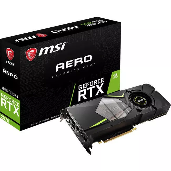 MSI G2070AE8 GeForce 2070 8G Graphic Card - 1.41 GHz Core - 8 GB GDDR6 | Exxact