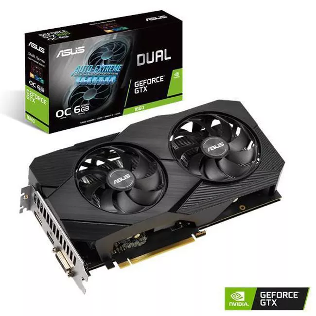 ASUS DUAL-GTX1660S-O6G-EVO Dual GeForce GTX 1660 6GB OC Edition GDDR5 ...