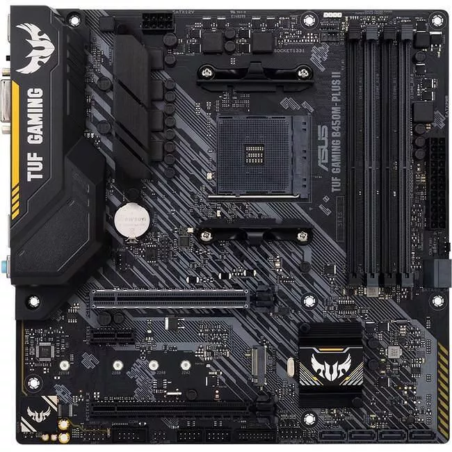 ASUS TUF GAMING B450M-PLUS II Desktop Motherboard - AMD B450 - AM4