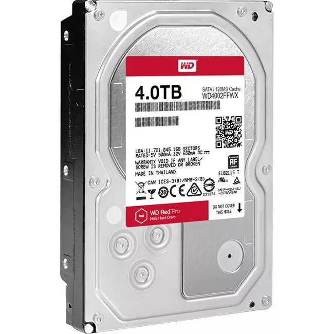 WD WD4002FFWX Red 4TB Pro NAS 3.5 inch Hard Drive