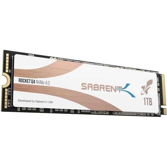 Sabrent SB-RKTQ4-1TB 1TB Rocket Q4 NVMe PCIe 4.0 M.2 2280 Internal SSD