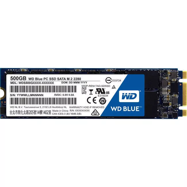 Atticus Manchuriet klæde WD WDS500G1B0B Blue M.2 500GB Internal SSD - SATA 6Gb/s | Exxact
