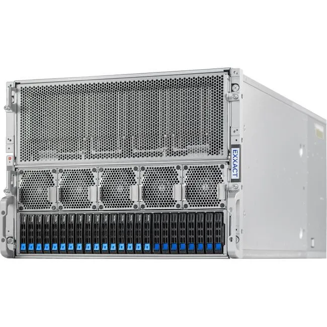 Exxact TensorEX 8U HGX H100 Server - 2x AMD EPYC 9004-Series 